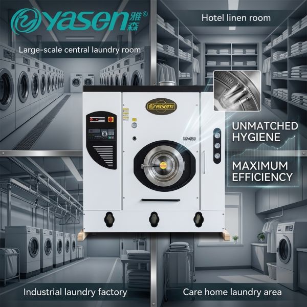 16kg Laundry Industrial Dry Cleaning Machine Needs Solvent C₂Cl₄ Tetrachloroethylene