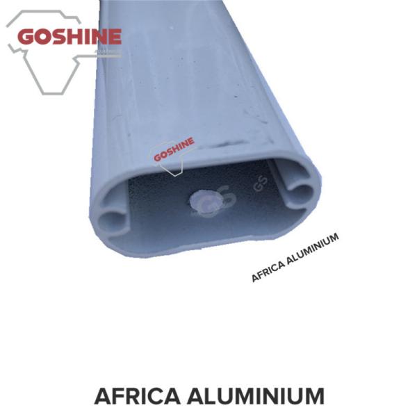 Powder coated aluminium brushed oval profile extrusion for shower room