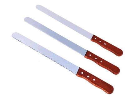 Small Order factory 101214 Inch Different Serrated Bread Knife With Wooden Handle For Kitchenware