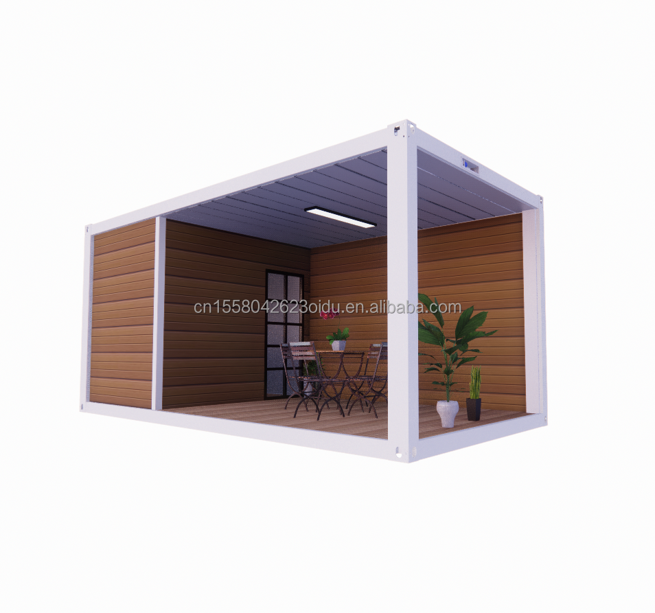 Steel Structure Frame Welded 20ft Flat Pack Assembled Container Mobile House for Hotel Simple and Luxurious Garden House