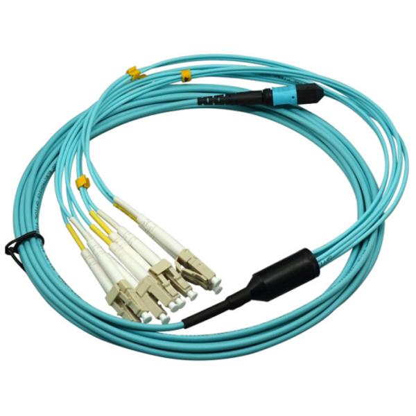LC Multimode Gigabit Fiber Optic Cable Connector MPO Jumper OM3 OM4