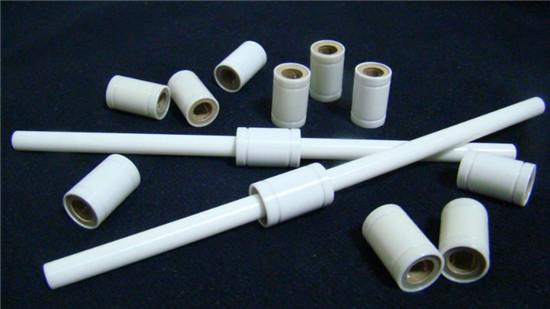Zircônia linear cerâmica branca Zro2 dos rolamentos da resistência de desgaste