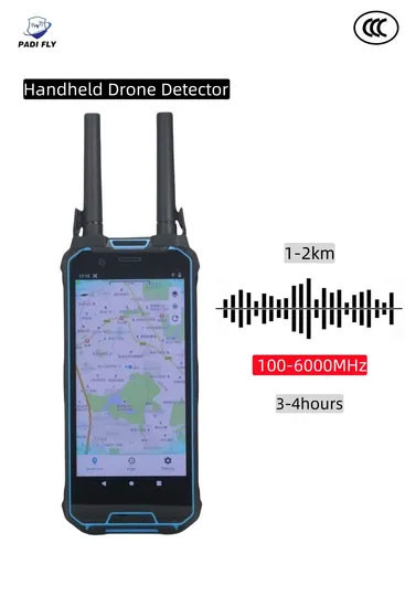 Full Range Scan Handheld Drone Detector WiFi 2.4G 5.8g With 2000-3000M Coverage