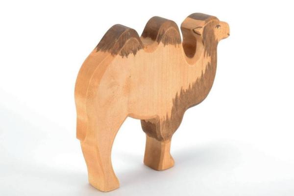 House Aesthetic Wooden Camel Toy smooth Non Toxic For Kids Learning