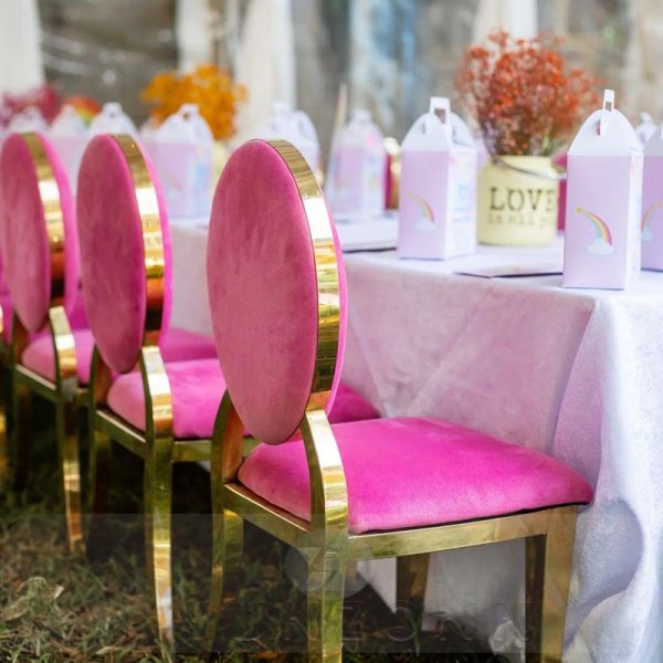 Wholesale Stainless Steel Chair for Kids Hotel Furniture for Outdoor and Party Use for Weddings and Children's Events