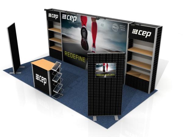 Custom Print Trade Show Booth Displays , Exhibition Portable Trade Show Booths