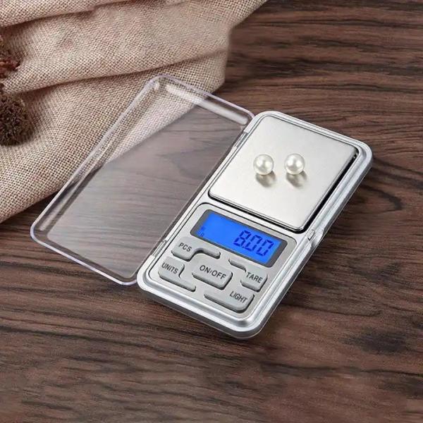 Mini balance de poche numérique portable LCD de haute précision, mini balance de pesée pour bijoux et pierres précieuses, pour balances domestiques