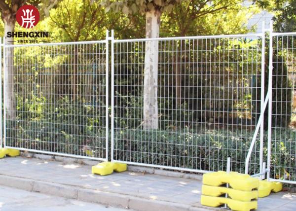 Galvanized 75x75mm Temporary Fence Panels Australia Stand With Plastic Feet