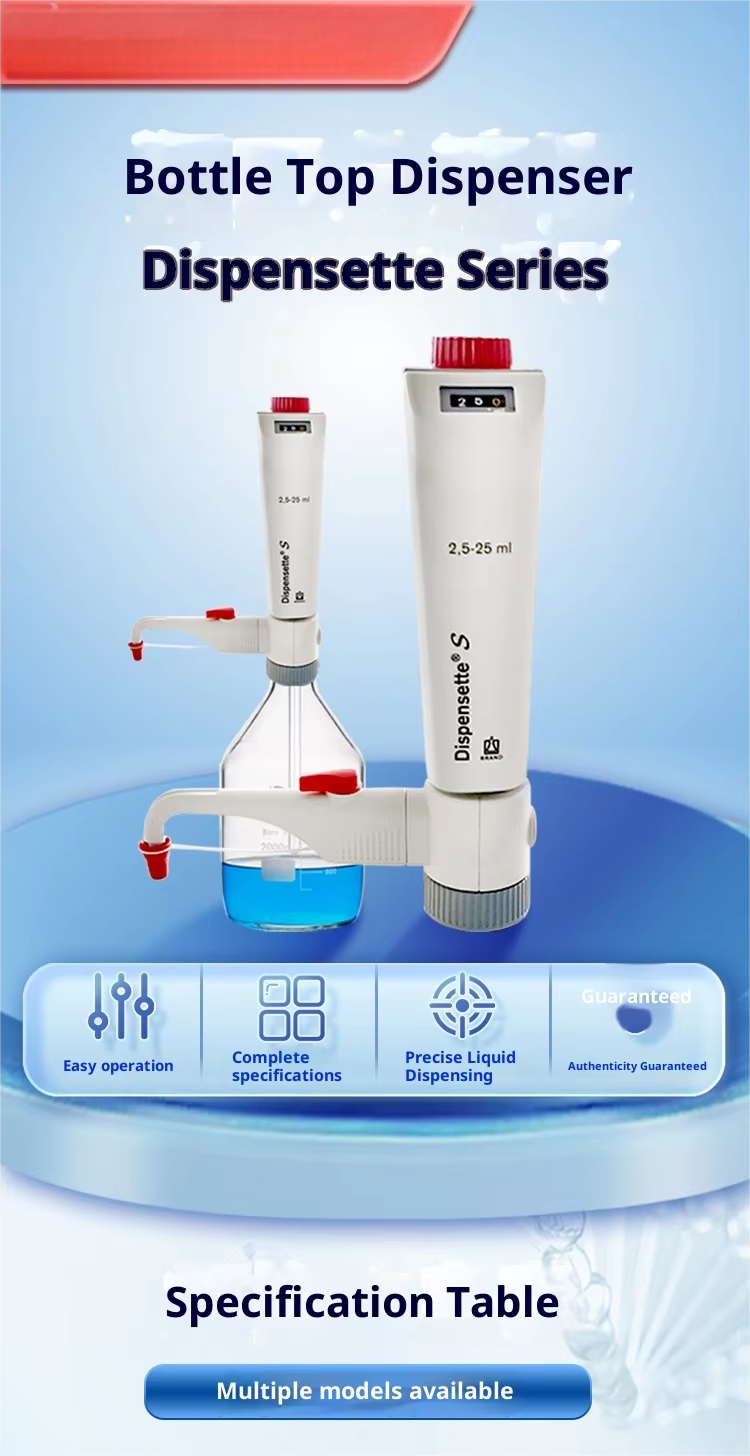 Bottle Top Dispenser Titration Device Dispensette Digital Vernier Organic Universal Trace Package One Made in Other Country