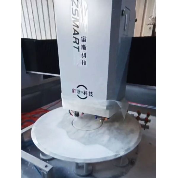 Customizable 3000mm Max Cutting Length 30mm Sawing Thickness Double Head CNC Grinding Machine 220v/380v Stone Machining Center