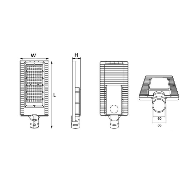 Manufacturer 13000lm 100W Enery Saving Electric LED Street Lamp