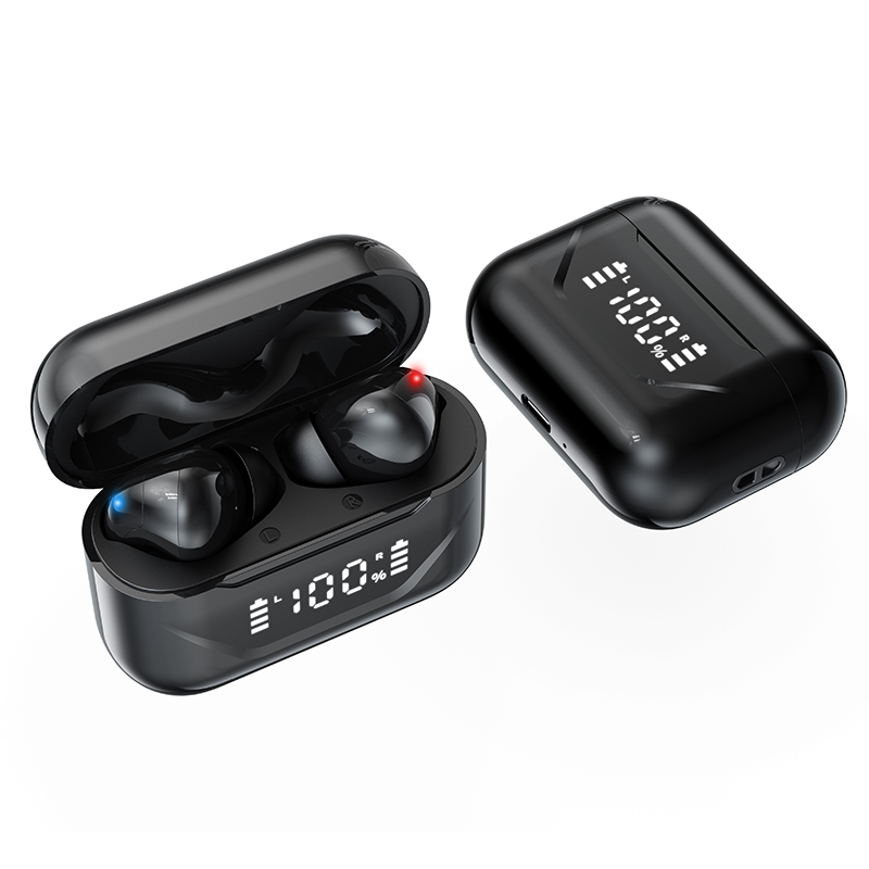 Wireless Earphones 5.3 Edition LED Battery Display ENC Call Noise Reduction True Wireless Stereo In Ear Earphones 360 ° Panoramic Stereo I5 Sweatproof Sports Running Fitness Suitable for Mobile Phones