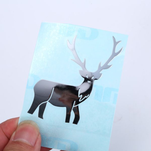 Versatile Metal Nickel Sticker Silver Custom Transfer Stickers
