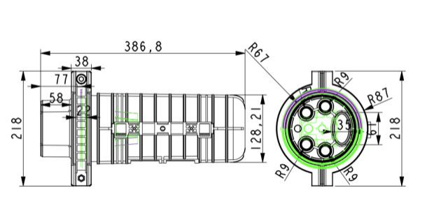 Outdoor 12 24 48 Core Dome Type Closure Fiber Cable Joint Box Fiber Optic Splice Closure