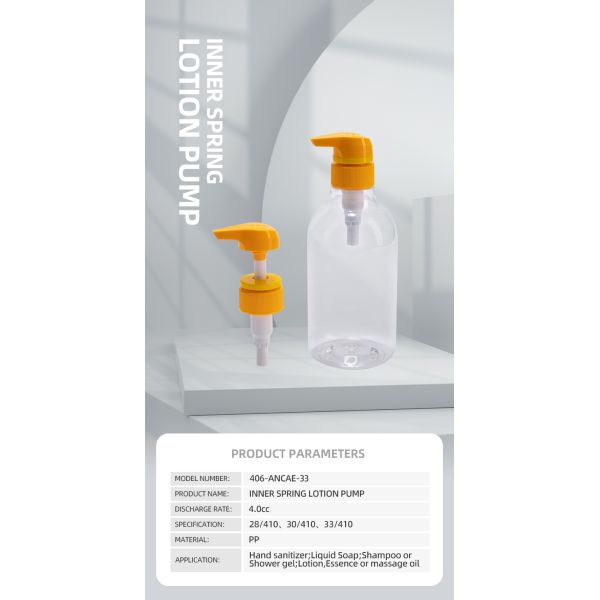 Non Spill Plastic Lotion Pumps For Transparent Dispensing Of Customized Cosmetics