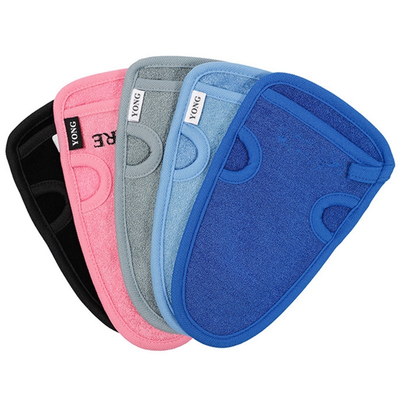 Modern 22x12cm Bamboo Exfoliating Gloves For Spa Treatment Skincare Product Lines