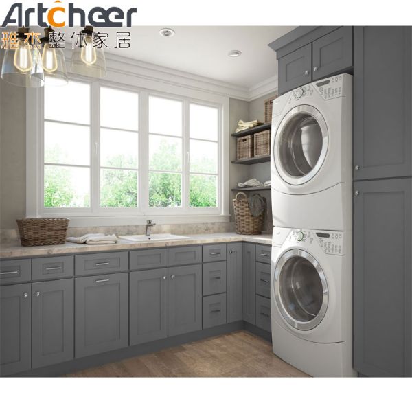 Современный дизайн дубовый шкаф для стильной организации кухни из твердого дерева