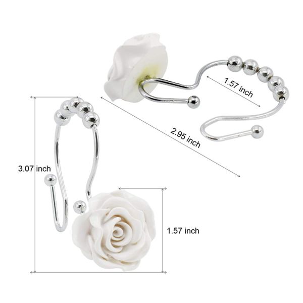 European Classic Nickel Curtain Hook Extenders Hangers Ring