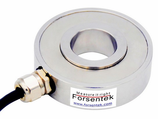 Hollow Type Bolt Fastening Clamping Load Cell 0-150kN Force Washer