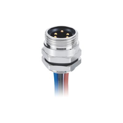 Fixação lateral traseira macho 7/8 mini conectores de mudança 5 pinos A código 0,2 m fios simples