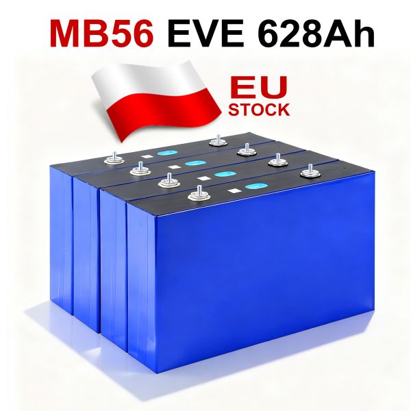 EU warehouse stock EVE MB56 628AH LiFePO4 Battery Cell for Solar panel energy