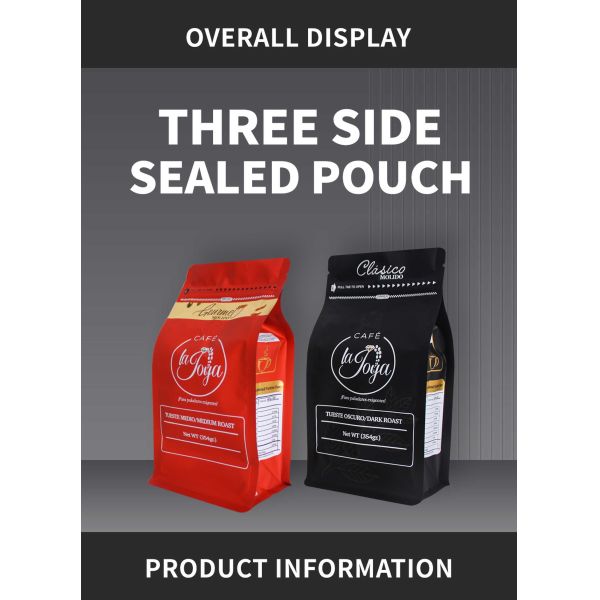 Block Bottom Customize Coffee Packaging Bags 250g 500g 1000g 1kg With Valve