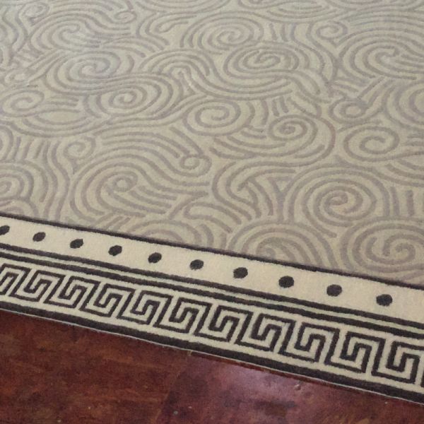 Home Handmade Tufting White Color Carpet and Rug with Custom Design from Wool/Arcylic