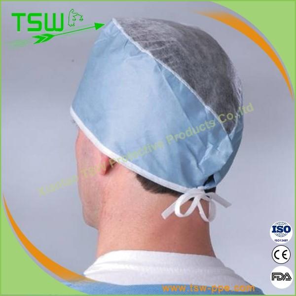 12x64cm 30g Polypropylene Disposable Surgical Cap For Doctor