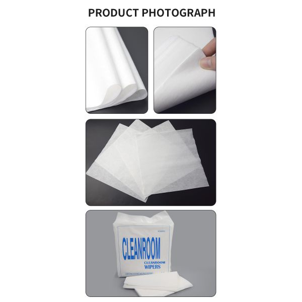 100% Polyester Cleanroom Wipes For Electronics 100pcs/Bag