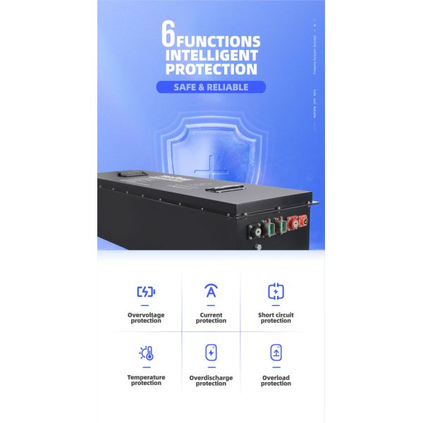 Excar 210ah Golf Car Lithium Battery 72 Volt MSDS Approved