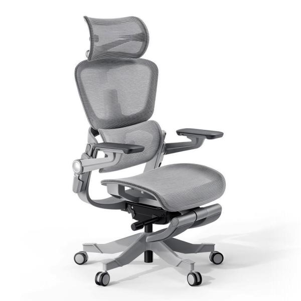 Customized Boss Swivel Office Chair with Adjustable Footrest and Aluminum Metal Armrest