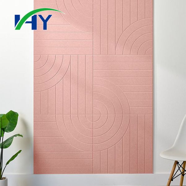 High Mass PET Acoustic Panels For Gymnasium Echo Suppression