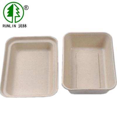 Recipientes de alimento descartáveis do bagaço