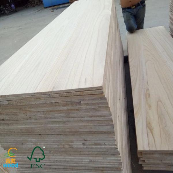 Unfinished Paulownia Tomentosa Wood Board with Smooth Surface and Moisture Content of 8%-12%