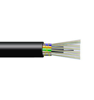 PE Sheath Lightweight Universal Optical Cable Air Blown Fiber Optic Cable Low Friction