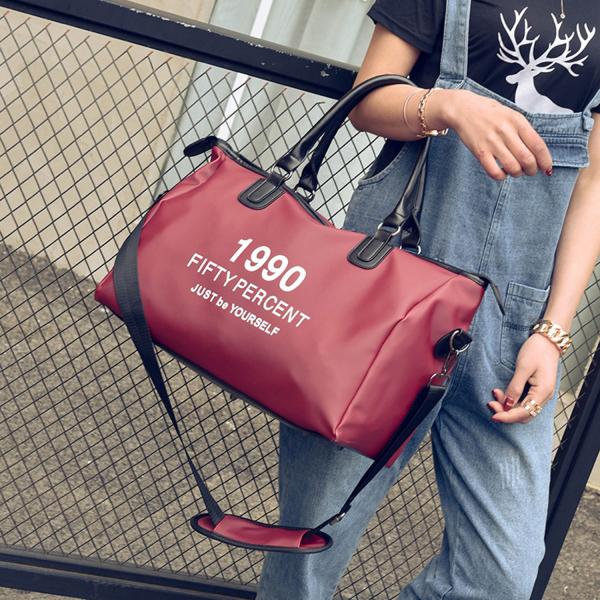 Printed handbags, luggage bags, large-capacity men's and women's travel bags, fashion sports fitness bags