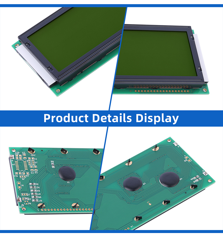 Cyrillic Yellow Green Film 2004C-1 LCD Module Large Character Industrial Grade Display Screen 18PIN
