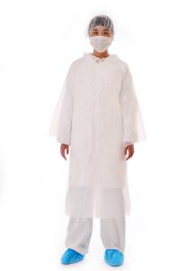 Waterproof Disposable PE Visitor Coat Set With ISO9001 Certified