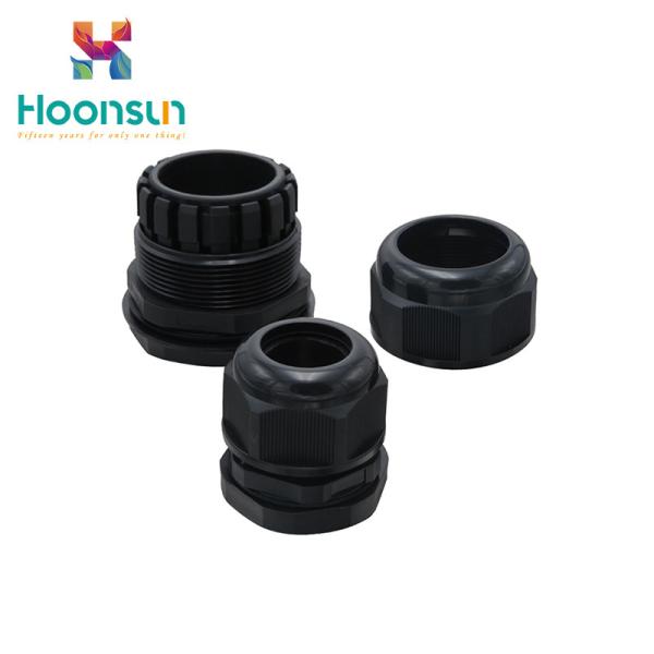 Dust Proof Electronic PVC Cable Gland Black Split For Nylon Junction Box