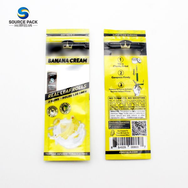 Складка сигарок обертка Mylar сумка на заказ напечатанный запахоустойчивый мешок