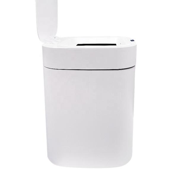 20L poubelle intelligente poubelle de bureau rectangulaire avec couvercle et plateau à échelle