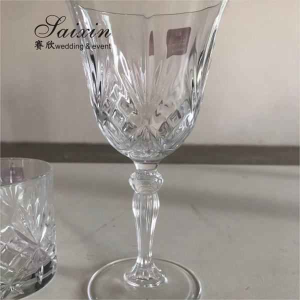 Crystal Wineglass Luxury Wedding Table Decoration Clear Glass Crystal Wedding Cup Red Wine Glass
