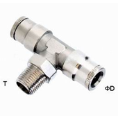 4mm - 16mm Brass One Touch Push-in Fitting Slot Type , Pneumatic Tube Fittings