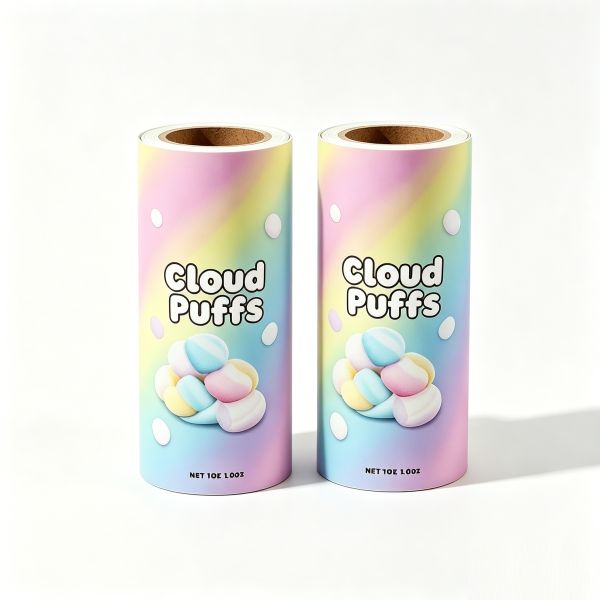 Custom Printed HFFS High Barrier Rollstock Film | Food Grade Flexible Packaging Film for Marshmallow, Candy & Confectionery HFFS Automatic Packing
