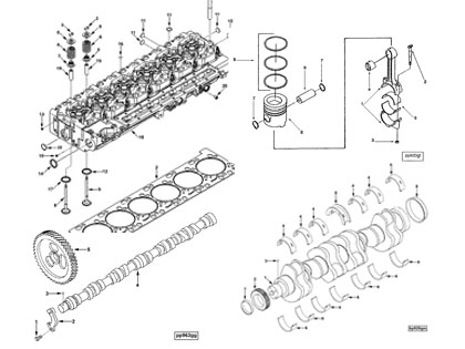 DCEC Cummins 6CT, 6CTA, части двигателя дизеля серии 6CTAA запасные