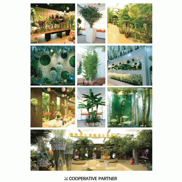 Anti - Fading Plastic Artificial Landscape Trees For Airport Interior Decoration