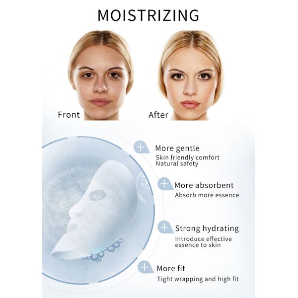 7pcs/box Stalidearm Facial Mask Skin Moisturizing Silicon Face Mask OEM Private Label Mask