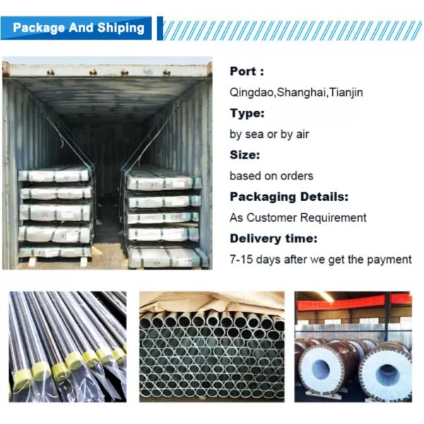 7068 T6511 barra de alumínio contínua 6mm boleto 7075 T6 redondo de alumínio