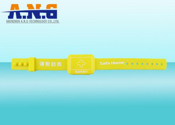 Safe Ride home Rfid Silicone  Wristbands for Alzheimer ' s disease