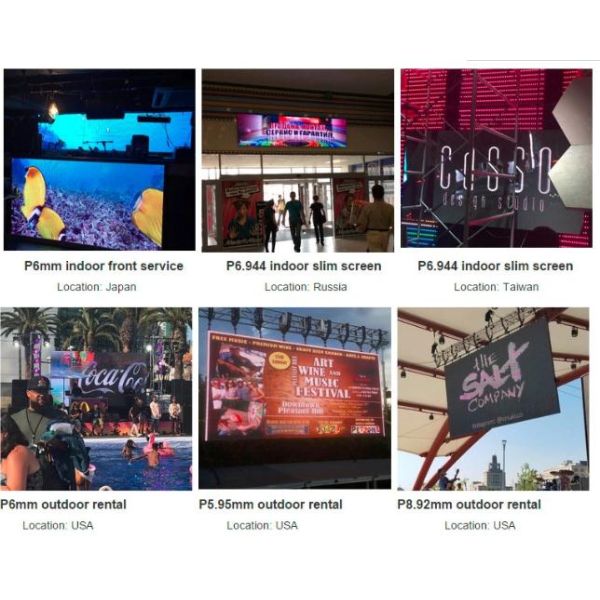 SMD2121 Indoor Led Advertising Screen 500*500mm P3.91 P4.81 Large Viewing Angle